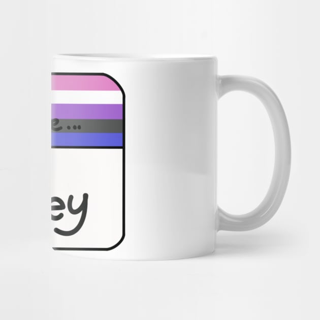 Hi my pronouns are - She They - Genderfluid pride by Beelixir Illustration